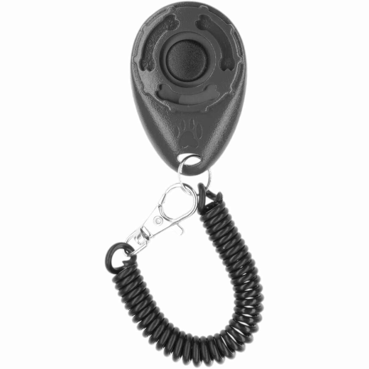 Кликер на браслете с карабином ZooOne (черный) , 1019-08 (1 шт)