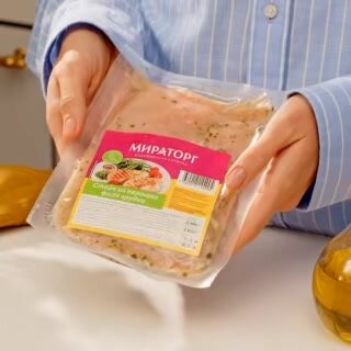 Стейк Мираторг, из нежного куриного филе грудки, охлажденная, 450 грамм — фото 1