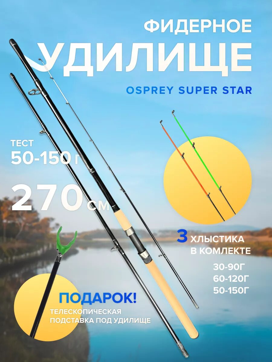Удочка фидерная штекерная на карпа 2,7м
