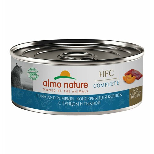 Almo Nature HFC Complete Tuna and Pumpkin Тунец и Тыква для кошек и котят 12шт*100гр