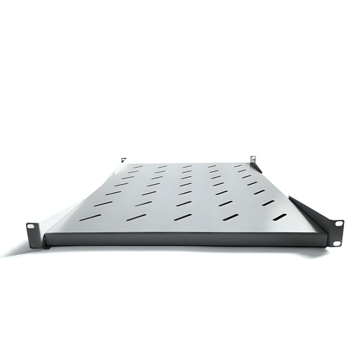 Полка 19 дюймов стационарная универсальная для шкафов глубиной 1000мм, глубина самой полки 750мм, серая: 19box-P-100/S