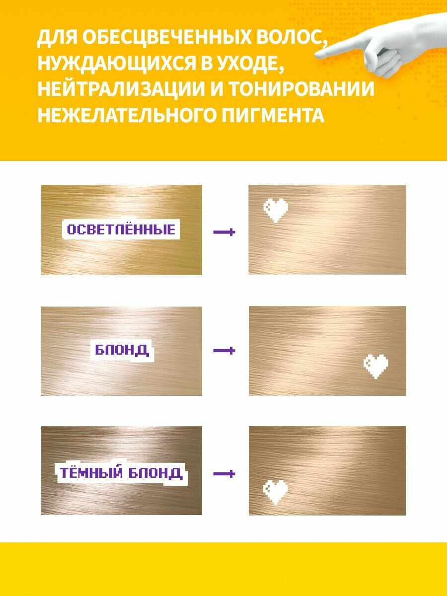 Тоники Для Волос Тоника BLONDEVOLUTION Бальзам оттеночный anti-yellow нейтрализатор желтизны нейтральный блондин 200 мл