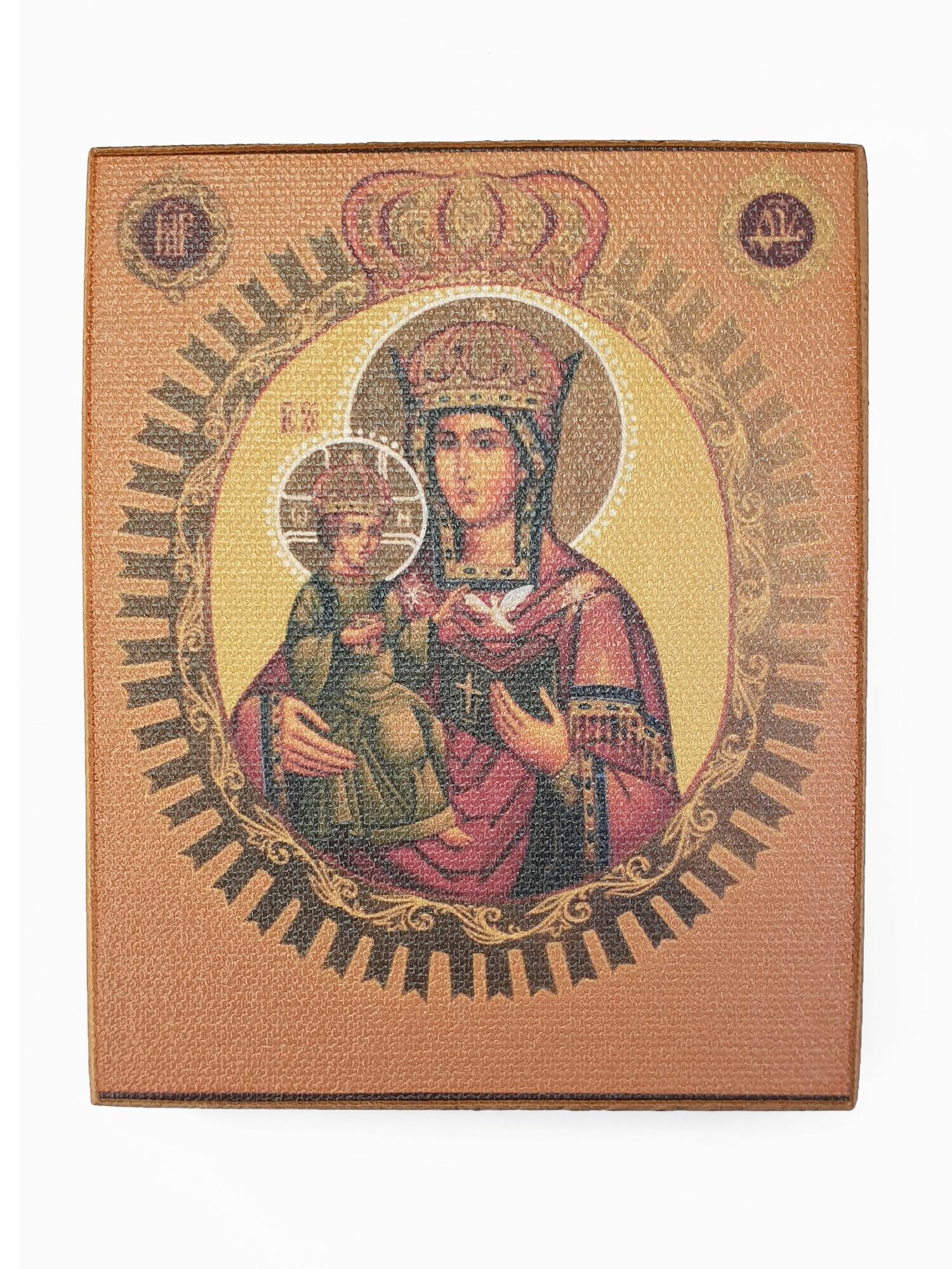 Икона Богородицы Леснинская, размер 10x11