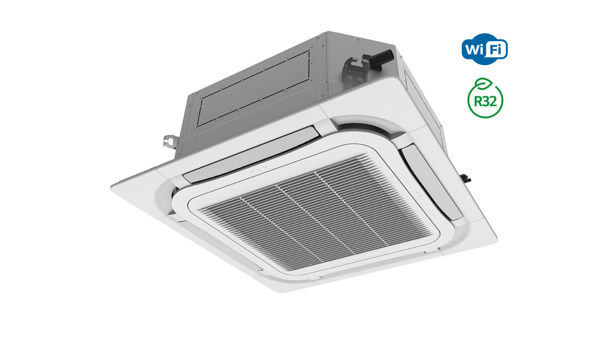 Кассетный кондиционер Daichi City Line FULL DC inverter DA35ALFS1R/DF35ALS1R/DPT05L, площадь 35 кв. м, A+++