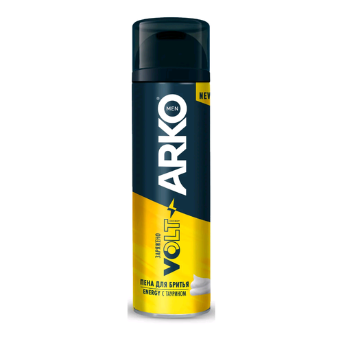 фото Arko men volt energy пена для бритья "с таурином" 200 мл.