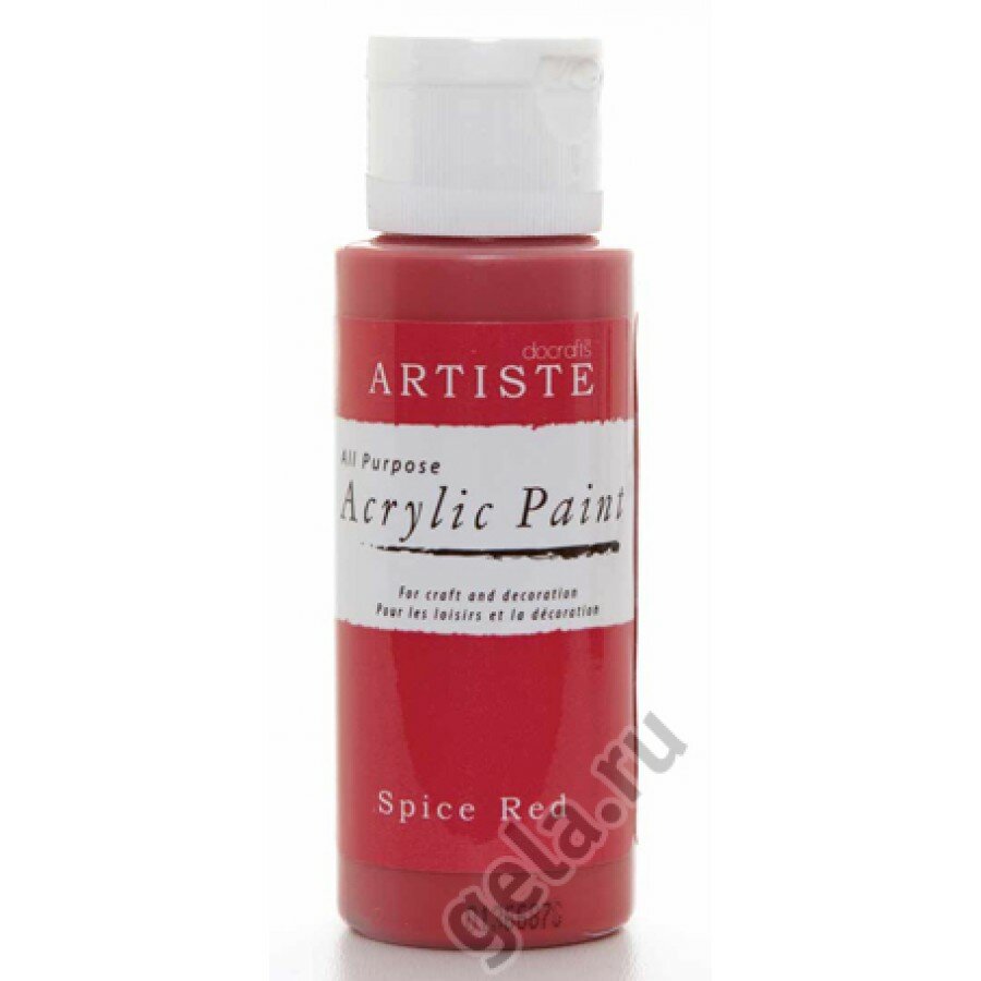 Краска акриловая ARTISTE красный 59 мл DOCRAFTS DOA763213