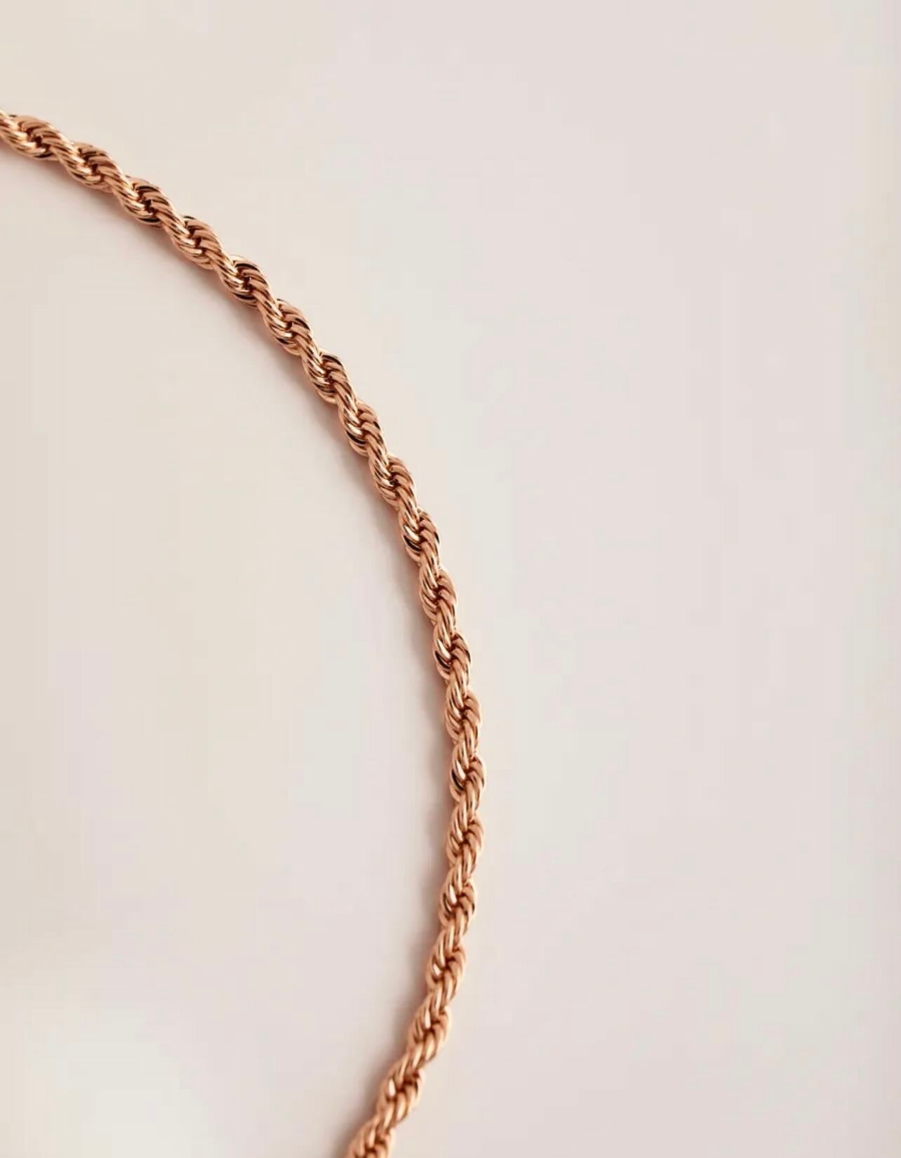 Цепь SOKOLLAIK, 1 шт., длина 60 см, розовое золото — фото 1