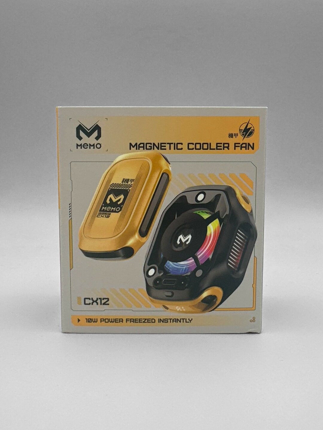 Охлаждающий RGB кулер для телефона во время игры PUBG, с цифровым дисплеем 2 режима — фото 1