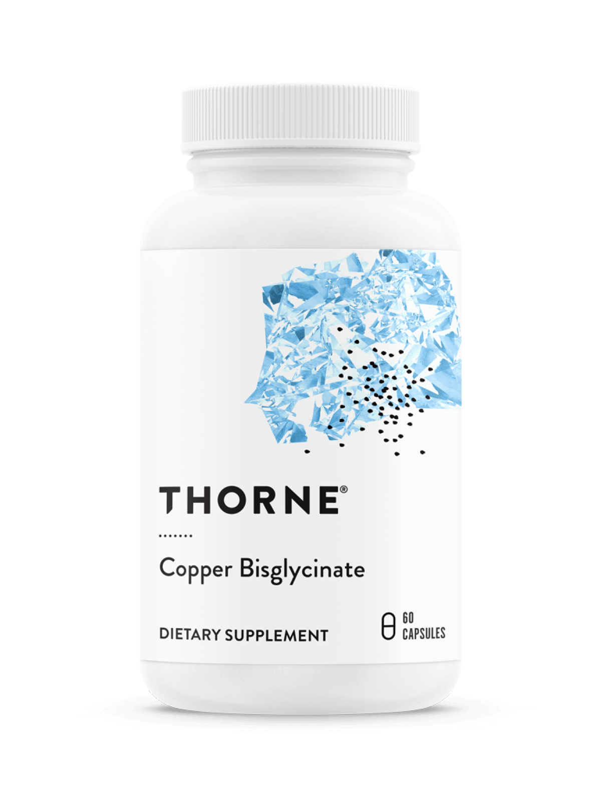 Бисглицинат меди, Copper Bisglycinate, Thorne Research, 60 капсул