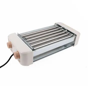 Электрический гриль для кебаба для хот-догов,6 трубок, ролик из нержавеющей стали, ролик для колбасы, выпечка кукурузы, машина для барбекю на шампурах