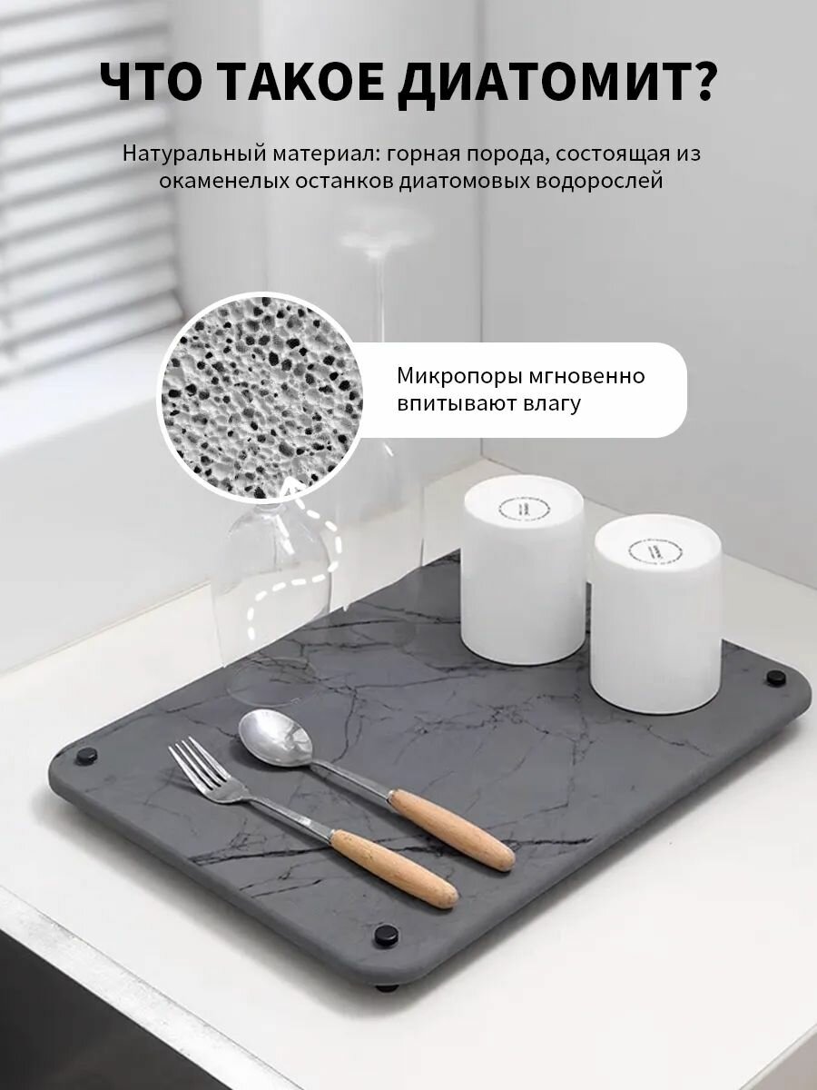 Сушилки Для Посуды Xiaomi Двойная сушилка для посуды из диатомитового камня