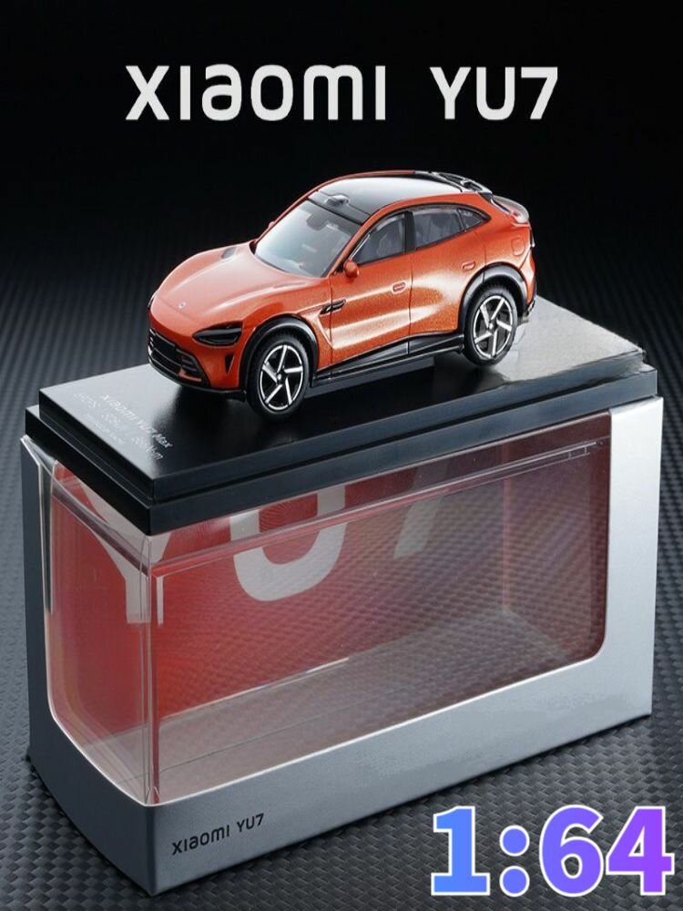 2025 XIAOMI YU7 1:64 Автомобильный интерьер сплав модель украшения
