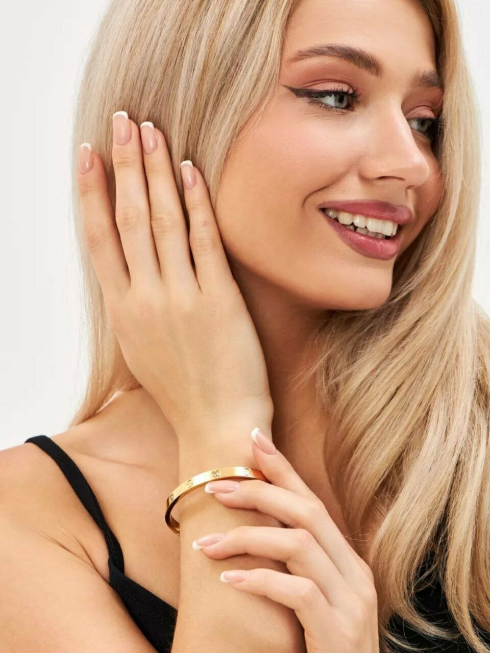 Браслет, размер 20 см, размер one size, золото — фото 1