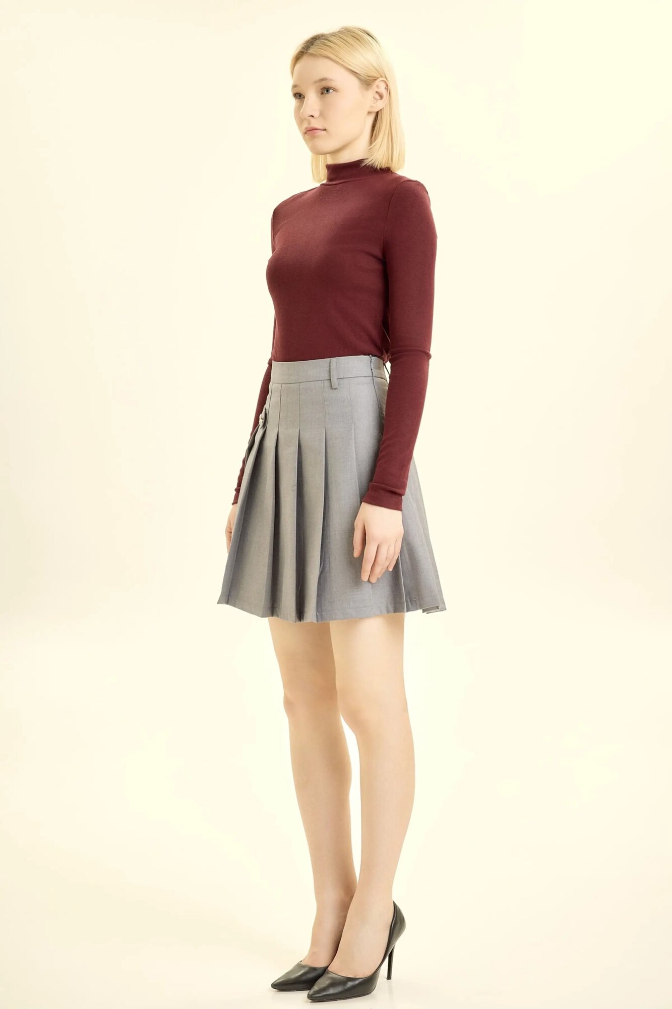 Юбка Selfie, размер XS, серый — фото 1