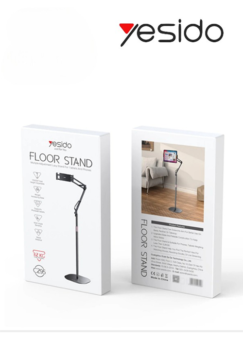 Напольный держатель для телефона "YESIDO C295", складной, на 360°, для iPhone и Android