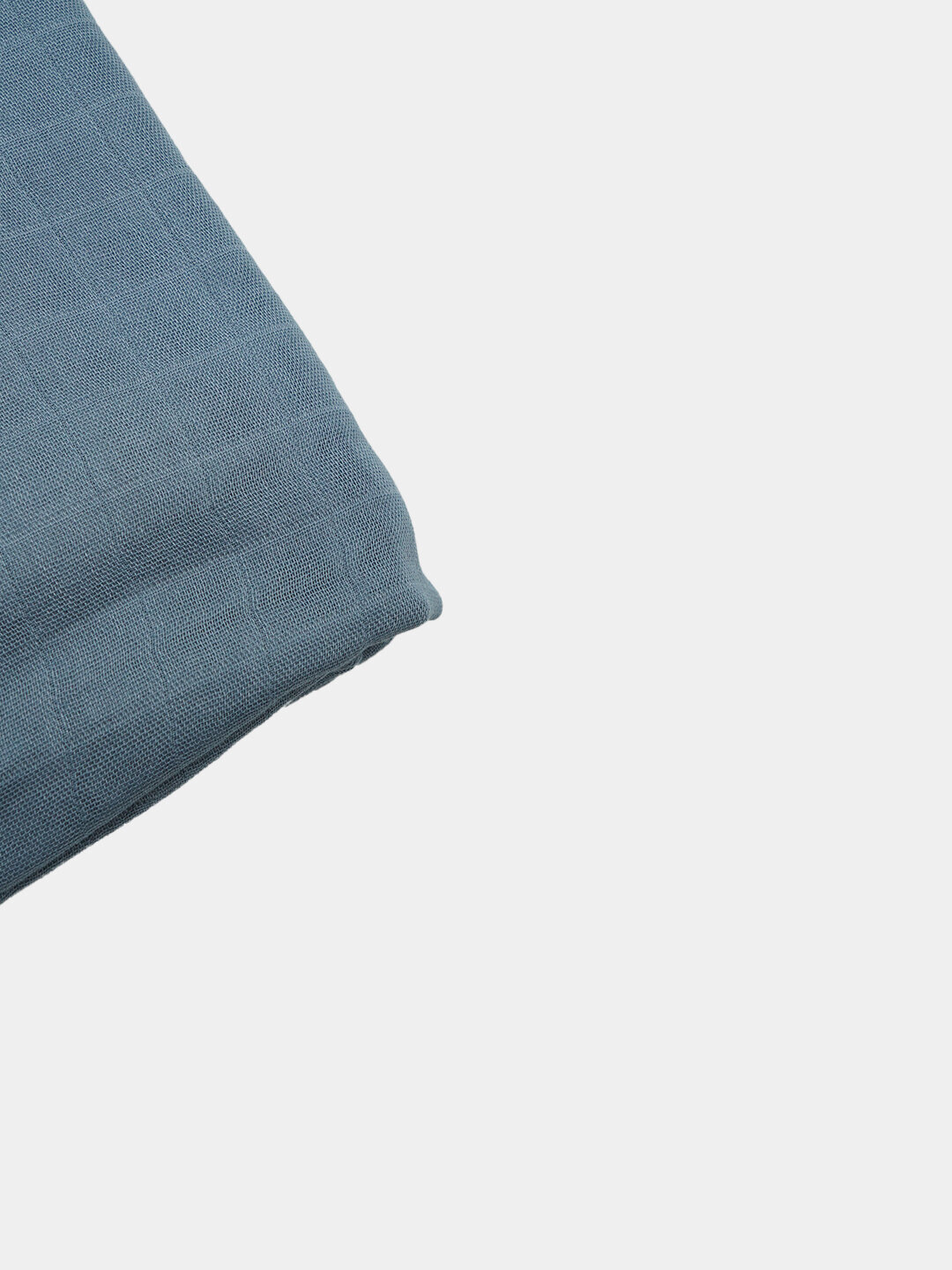 Пеленка муслиновая, 30% хлопок, 70% бамбуковое волокно, синяя — фото 1