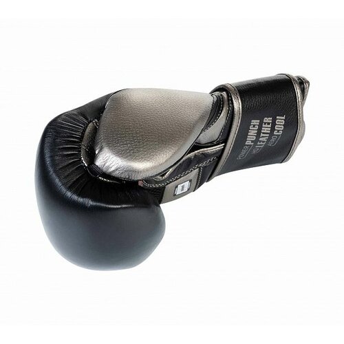 Перчатки боксерские Clinch Punch 2.0 черно-серебристые 10 унций