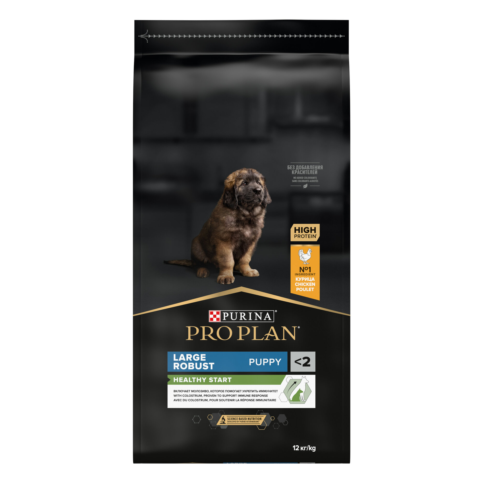 Сухой корм ProPlan Puppy для щенков крупных пород с мощным телосложением, с курицей, 3кг Purina ProPlan - фото №1