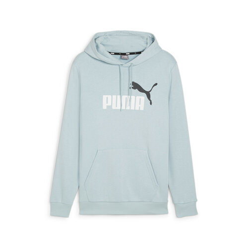 фото Толстовка puma essentials+ two-tone big logo men's hoodie, размер xl, голубой