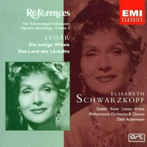 AUDIO CD Lehar, Das Land des Lachelns; Die Lustige Witwe. (Schwarzkopf, Kunz, Gedda, Loose et al. . 2 CD dialog es 180bt черный