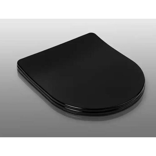 Крышка-сиденье для унитаза Ceruttispa ADIGE MB ADIGE Aria MB TICINO Aria MB дюропласт с микролифтом и креплениями черный 5600₽