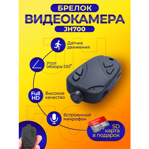 Скрытая мини камера для наблюдения с датчиком движение 8290₽