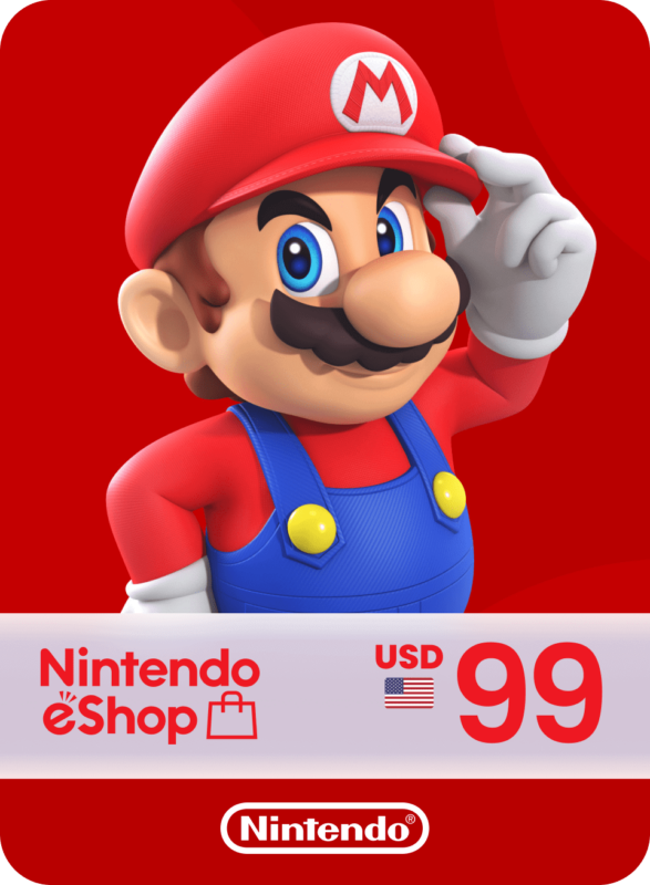 Пополнение счета Nintendo eShop на 99 USD / Gift Card (США)