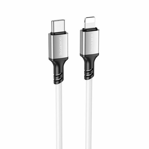 Кабель Type-C, Lightning, для зарядки и передачи данных, 1м кабель borofone bx83 famous usb type c lightning pd20w 1м белый