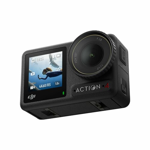 DJI Osmo Action 4 Standard combo - экшн-камера 4K с водонепроницаемым корпусом и длительным временем работы черный