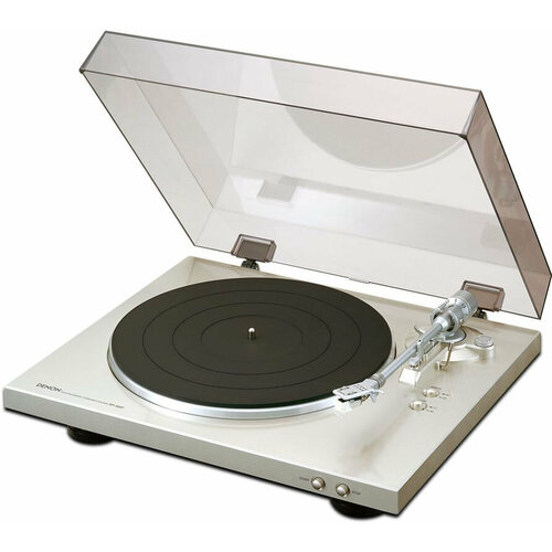 Проигрыватель винила Denon DP-300F полностью автоматический серебристый