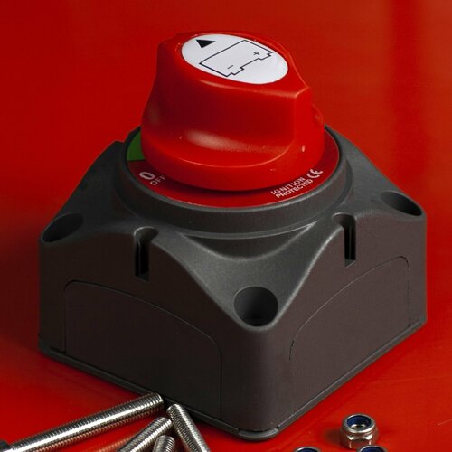 800А Размыкатель массы накладной c несъемным ключом он же Выключатель минуса на автомобиль / размыкатель электроцепи / переключатель акб со съемным ключом. 010