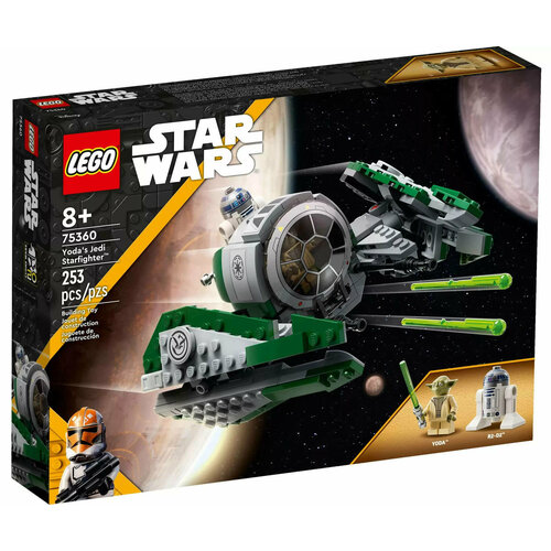 LEGO Star Wars 75360 Джедайский истребитель Йоды блокнот lego star wars yoda 52219 21x14 см 96 листов