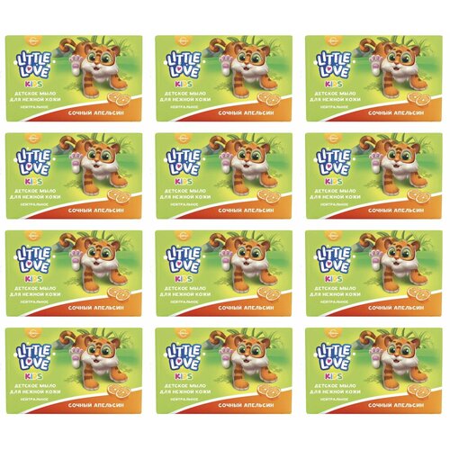 Little love Мыло детское Сочный апельсин 90 г 12 штук 2150₽