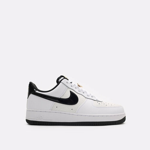 Кроссовки NIKE AIR FORCE 1'07 LV8 EMB, полнота 10, размер 7US, белый, черный