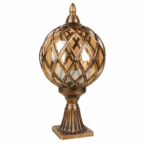 Светильник уличный столбик de fran marrakesh 1х100вт е27 ip44 черненное золото 11821₽