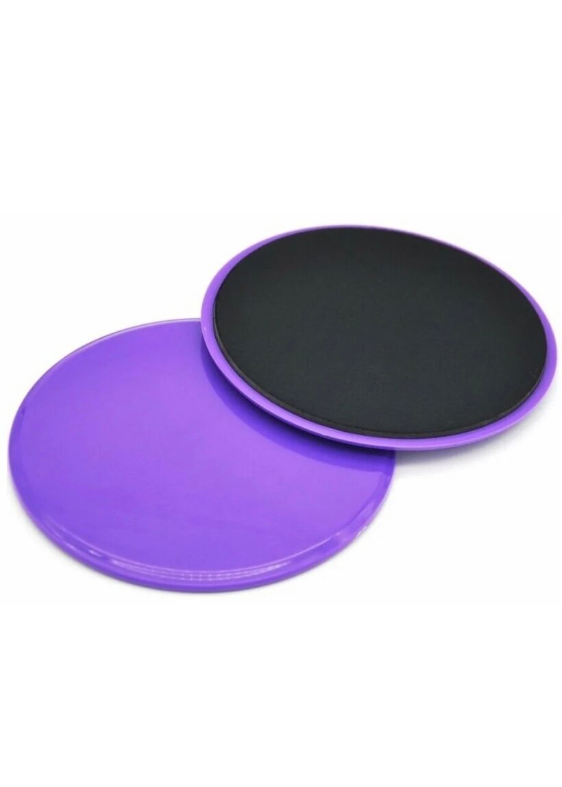 Глайдинг диски для скольжения круглые GO DO 31564, 18см, 2шт, фиолетовый