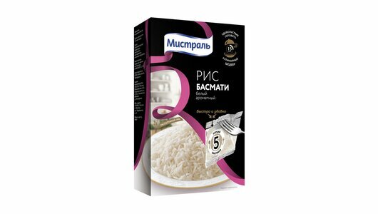 Рис Басмати Мистраль белый, 5×80 г