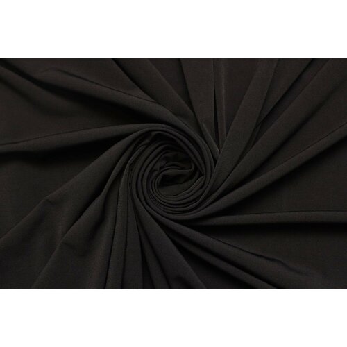 Ткань Трикотаж стрейч масло чёрного цвета , ш146см, 0,5 м