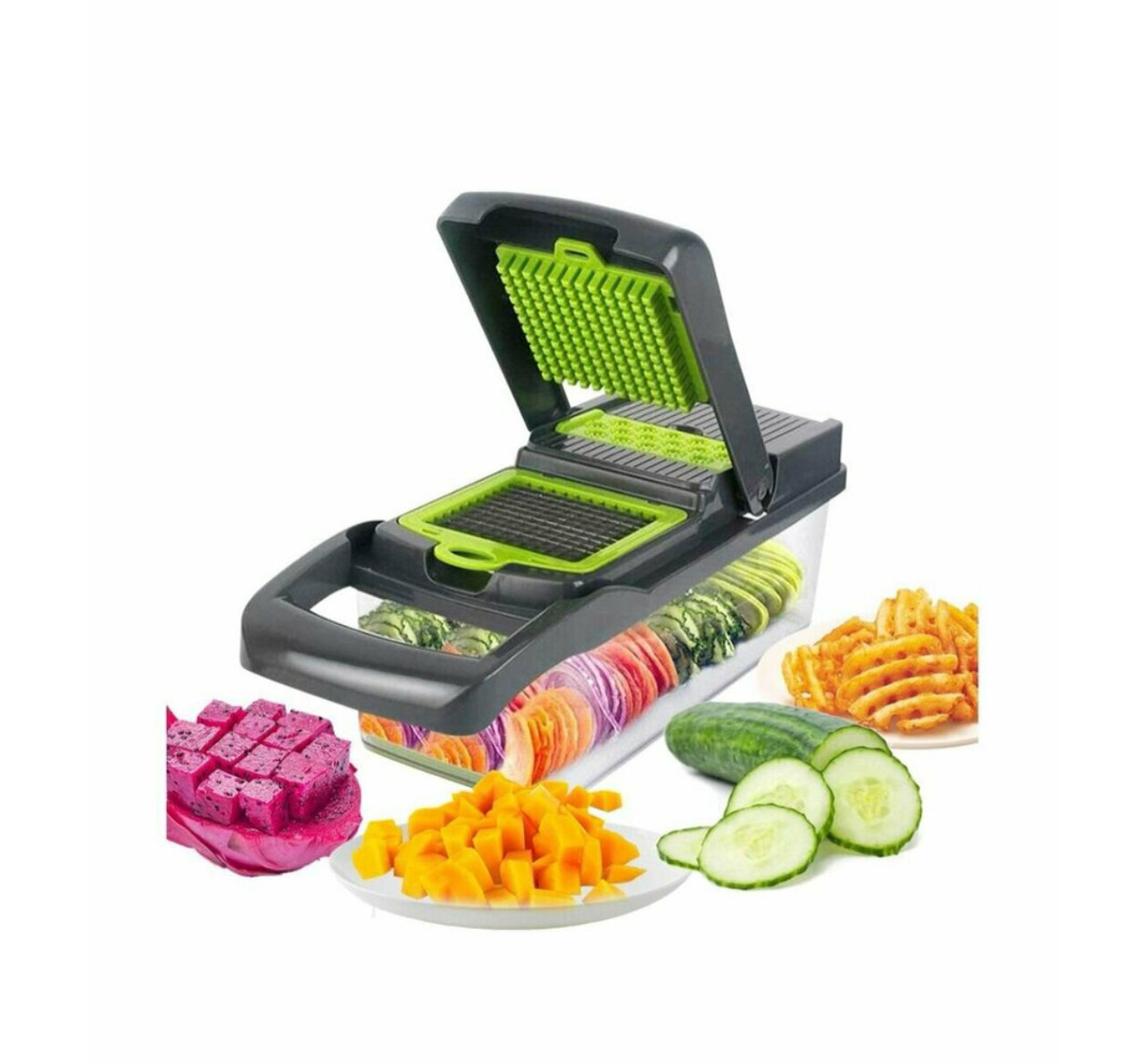Овощерезка Veggie Slicer слайсер с контейнером 14 в 1 — фото 1