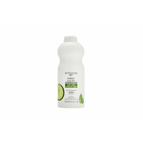 BYPHASSE Шампунь для жирных волос Green Tea & Lime (750 мл) шампунь byphasse family fresh delice зелёный чай и лайм для нормальных и жирных волос 750мл