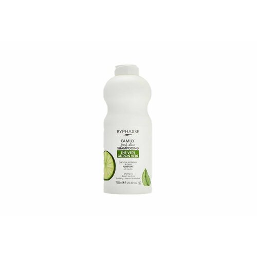 BYPHASSE Шампунь для жирных волос Green Tea & Lime (750 мл) шампуни byphasse шампунь для нормальных и жирных волос зелёный чай и лайм family fresh delice