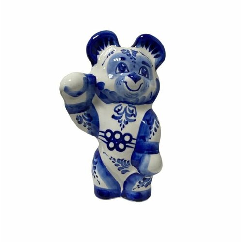 Олимпийский мишка Гжель 21 см 3377₽