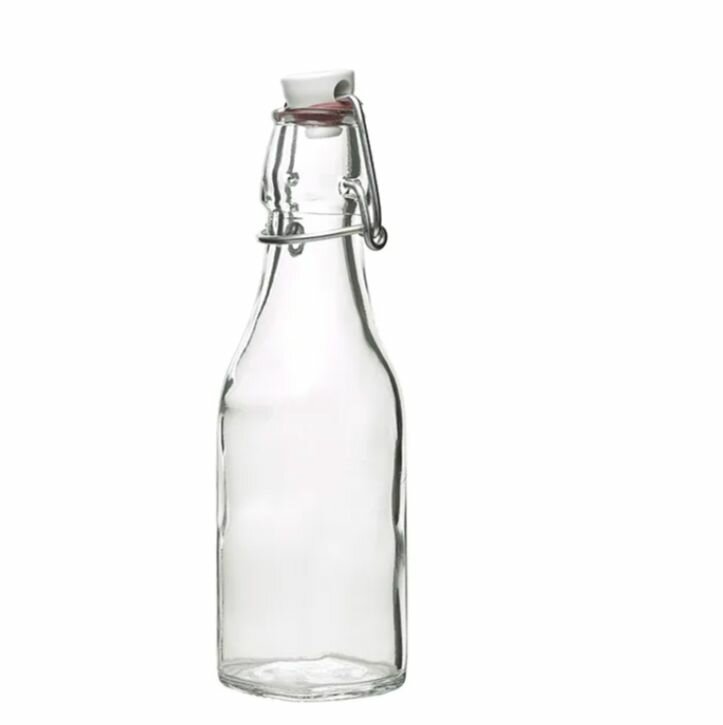 Бутылка стеклянная с пробкой "Свинг" 0,25л