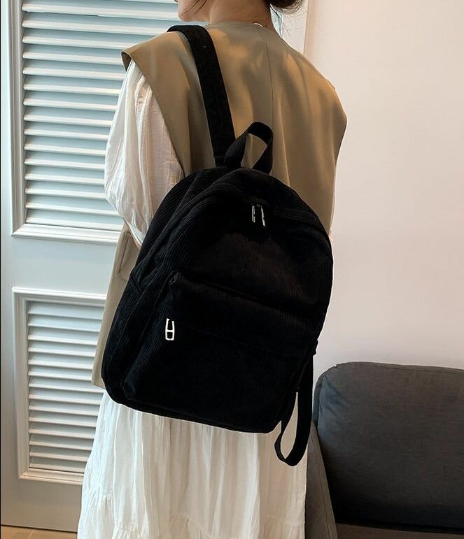 фото Вельветовый рюкзак для мальчиков и девочек, подростков