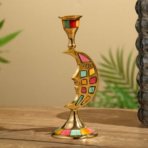 Подсвечник Месяц 185 см латунь 1424₽