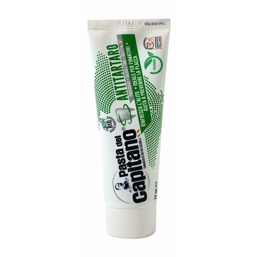 Зубная паста для курящих / Pasta del Capitano Antitartar Toothpaste for Smokers pasta del capitano зубная паста antitartar for smokers от зубного камня для курящих 100 мл