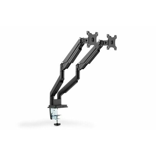 DIGITUS Universal Dual Monitor Mount with Gas Spring and Clamp Mount