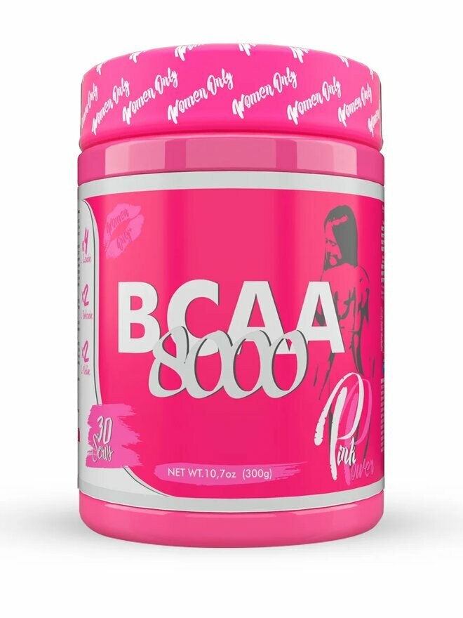 STEEL POWER Pink Power BCAA (розовые) 8000 300 г (Розовый лимонад)