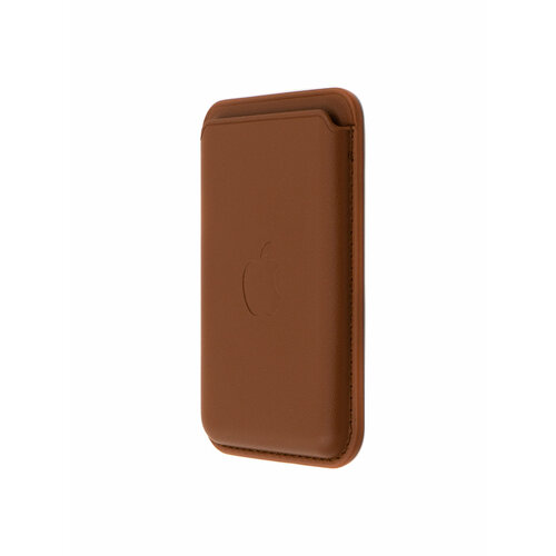Картхолдер Wallet Gold Brown Кожаный чехол-бумажник MagSafe для iPhone коричневый кожаный чехол бумажник для карт и визиток с magsafe leather wallet коричневый для apple iphone 12 mini 12 pro 12 pro max 13 pro 13 pro max