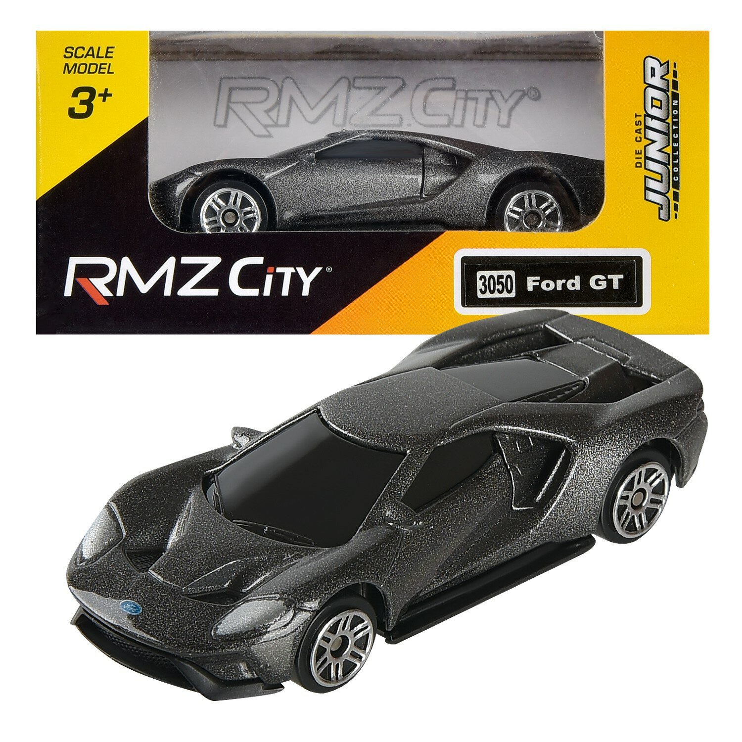 Машинка металлическая RMZ City 1:64 Ford GT 2019 (цвет серый) - Uni-Fortune [344050S-GR]